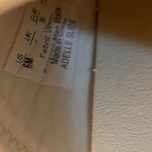 DR. SCHOLL'S ADELLE OPEN-TOE ADJUSTABLE SLIDE SANDALS WHITE 6M-NICE! - Picture 10 of 11